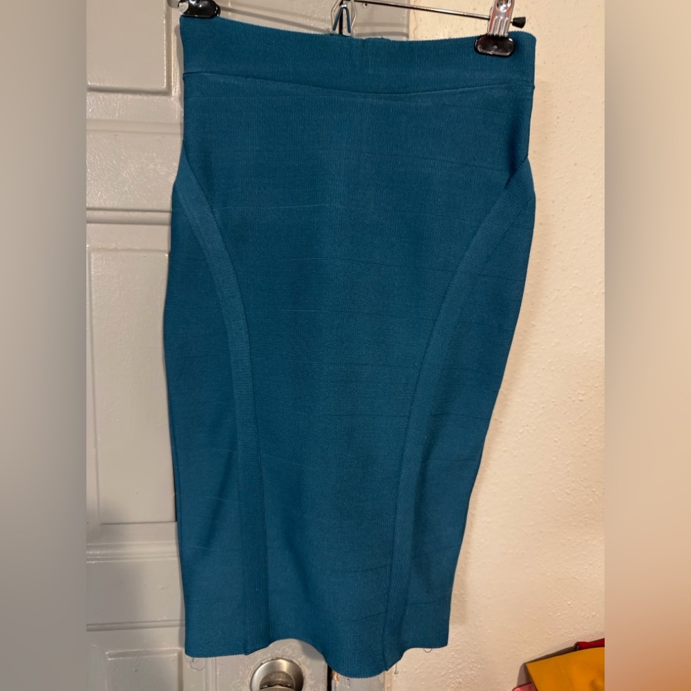 New Look Teal Pencil Skirt